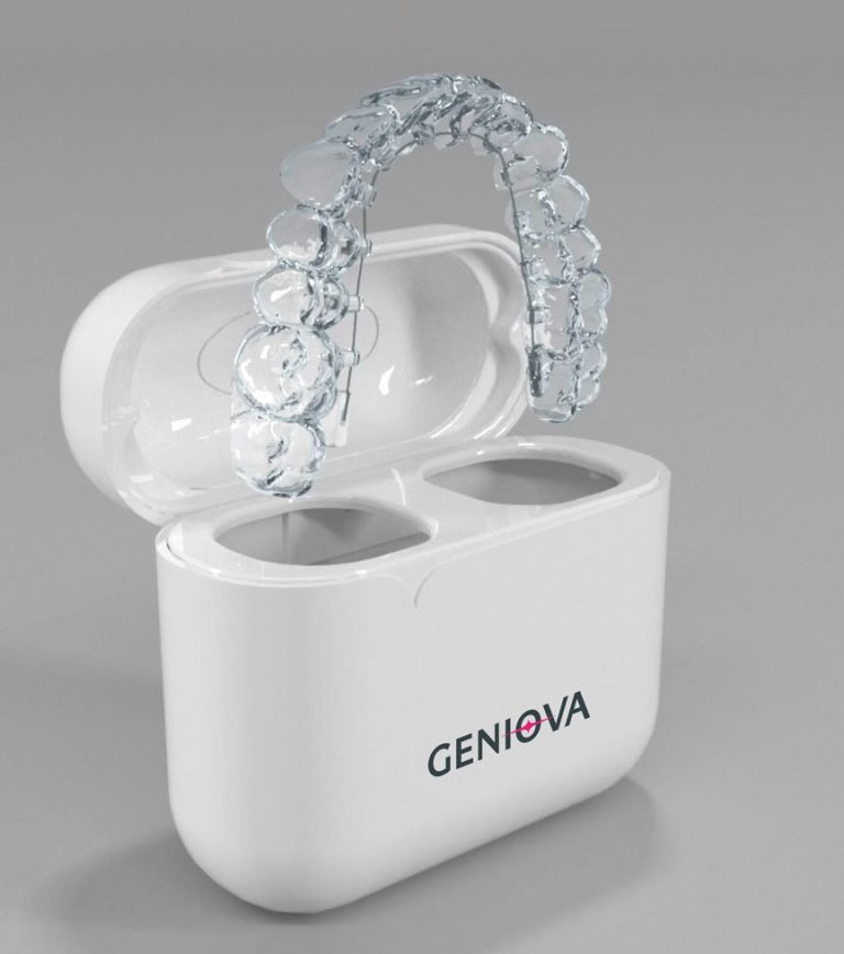 Estuche blanco de Ortodoncia invisible Geniova